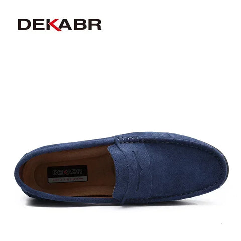 DEKABR Echte leren mocassins voor heren 
