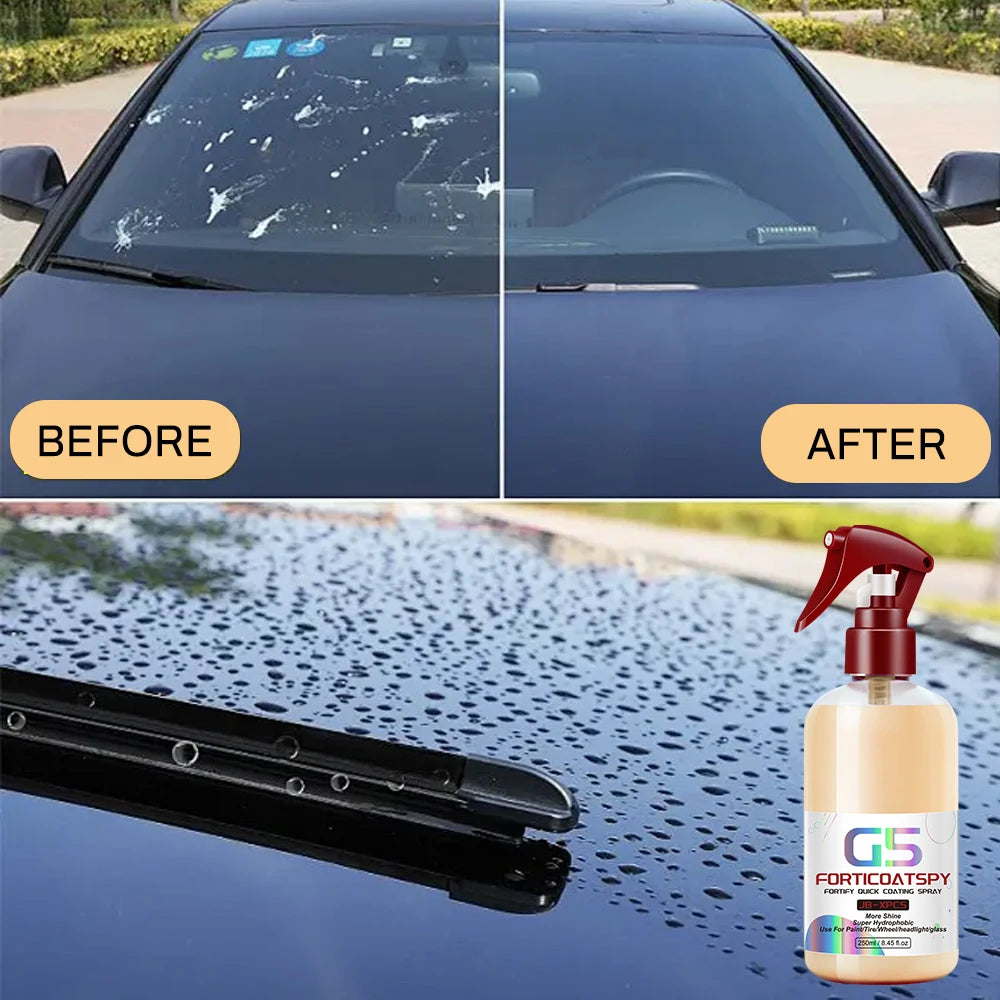 Car Ceramic Quick Coating Spray - Super Hydrophobic High Protection for a Shiny Finish