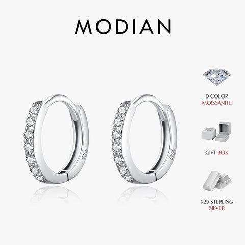 MODIAN D Color Sparkling Moissanite Earrings