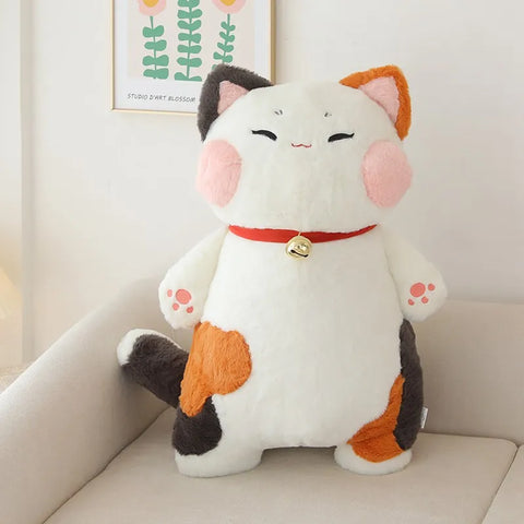Japanese Fortune Cat Plush Toy – 42/75cm Soft Anime Pillow for Valentine’s & Girls’ Gifts