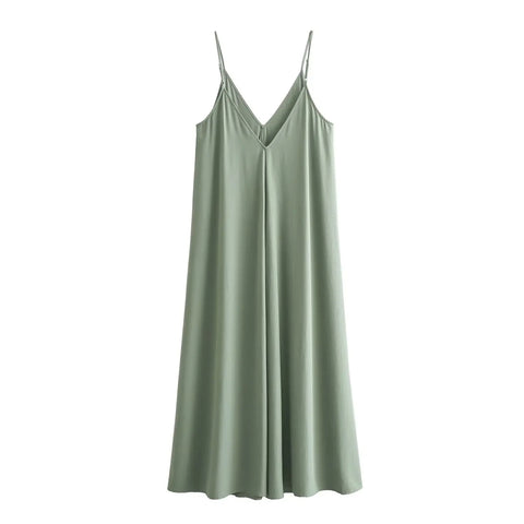 MUJER Black Slip Long Dress - Sexy Backless Maxi Dress