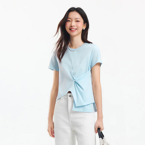 Semir dames cropped T-shirt met korte mouwen