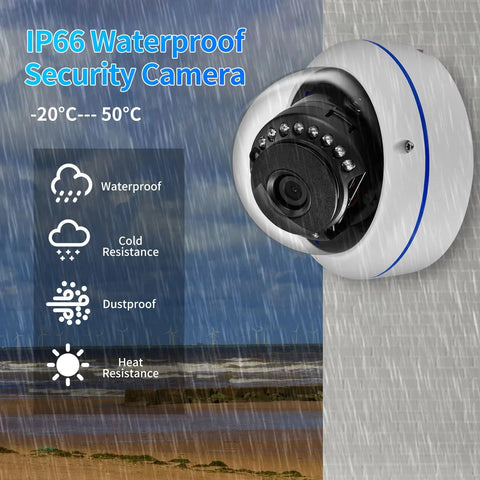 Gadinan Vandal-proof 5MP Wifi Fisheye Camera