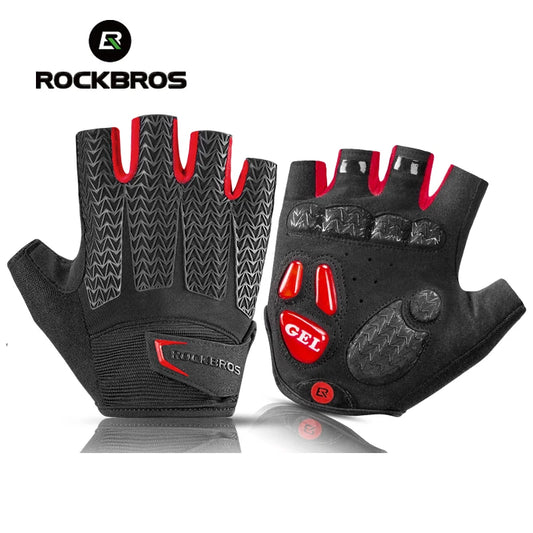ROCKBROS Touchscreen Fiets Handschoenen - GEL Pad Schokbestendige Halve Vinger Wanten voor MTB en Fiets