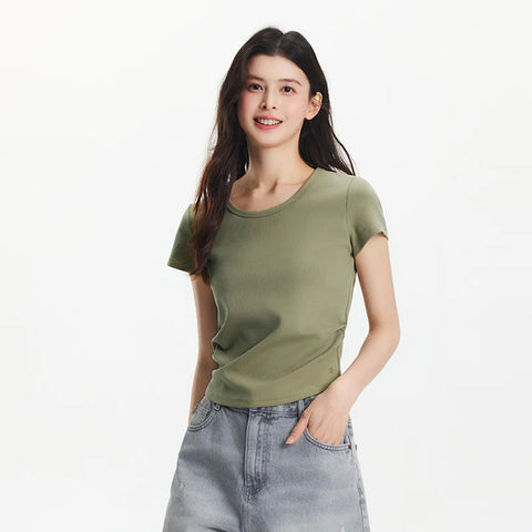 Semir Dames Cropped Slim Fit T-shirt 