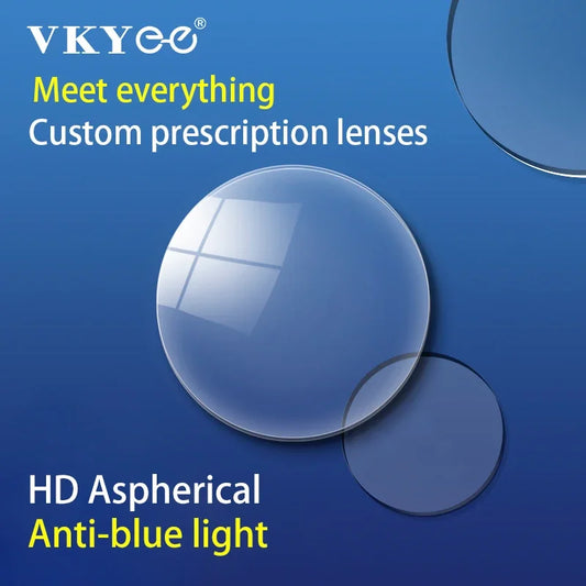 Professional Custom Prescription Glasses with Anti-blue Light Lenses