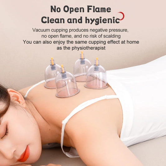 32 Jars Vacuum Cupping Therapy Set – Effective Massage and Physiotherapy Suction Cups for Whole Body Care