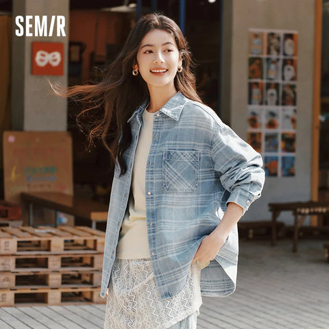 Semir Denim Shirt Dames Oversize Lente 2025 