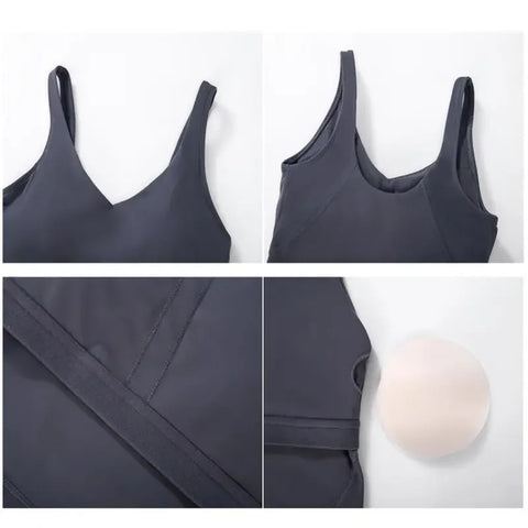 Nepoagym PASSION Tanktop met ingebouwde bh voor yoga en sportschool