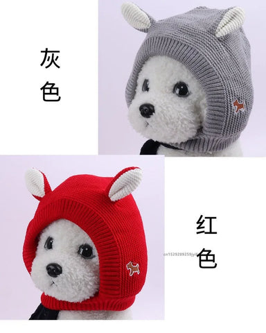Winter Warm Dog Hat Ear Muffs - Noise Protection & Windproof Ears Covers for Small and Medium Puppies