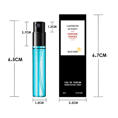 10Pcs/lot 3ml Brand Perfume for Men and Women - JEAN MISS Mini Deodorant Fragrance