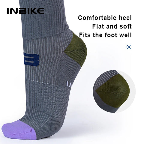 INBIKE Professionele MTB Fietssokken voor Heren - Compressie Fietssokken