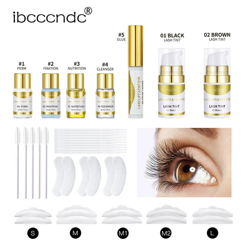 Semi-permanent Brow and Lash Lift and Tint Kit for Effortless Beauty