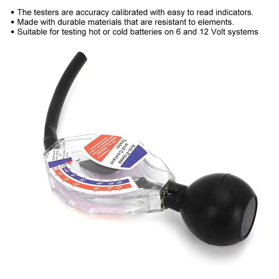 High Accuracy Dial Durable Car Radiator Coolant Tester Tool