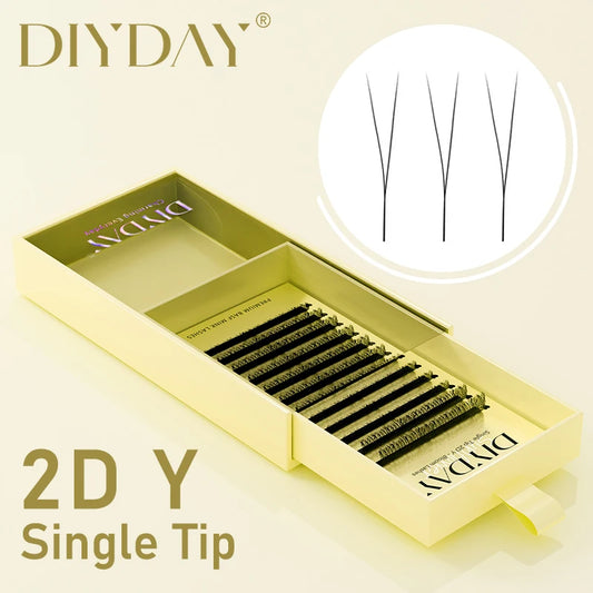 DIYDAY Single Tip 2D Y Eyelash Extensions