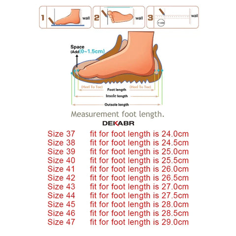 DEKABR Echt leer handgemaakte ademende comfortabele werkschoenen voor heren casual outdoor loafers instappers herenschoenen maat 37-47
