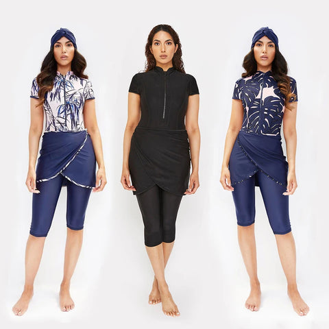 3 stuks bescheiden burkini voor vrouwen - moslim badkleding, snel drogend