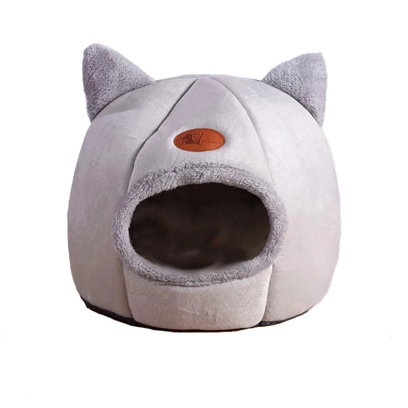 Cozy Winter Cat Bed and Dog House - Deep Sleep Comfort Tent for Pets
