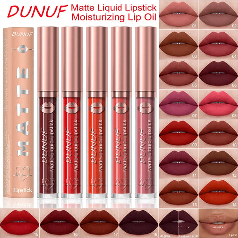 18 Color Waterproof Lip Gloss & Matte Liquid Lipstick Set