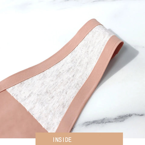 Ice Silk Seamless Panties for Women - Soft Thin Band Thongs & Bikini Underwear
