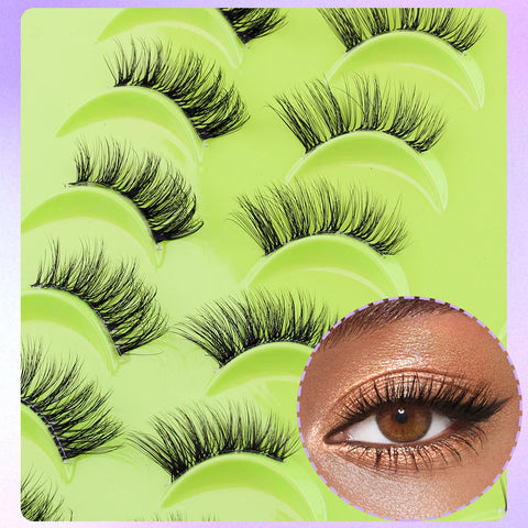 Natural Mink Half Eye Lashes - 5/10/14/20 Pairs