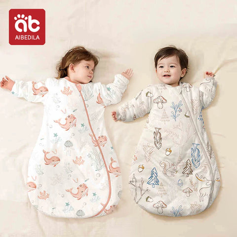 AIBEDILA Baby Sleeping Bag Cartoon Pajamas
