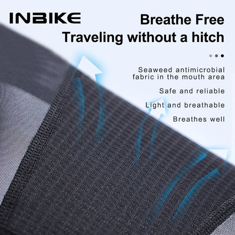 INBIKE Zomerfietsmasker - UV-beschermend hoofdmasker en verkoelende nekwarmer voor het gezicht