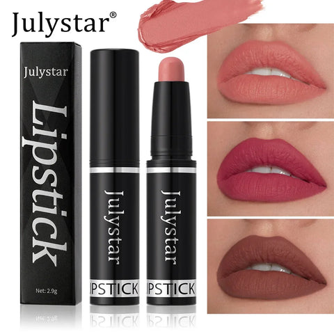 10 Color Nude Brown Matte Lipstick Pen - Waterproof Velvet Lip Tint Pencil