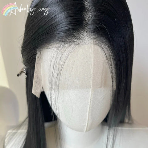 Black 26" Lace Front Wig for Cosplay and Daily Use