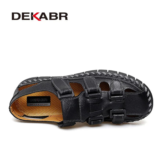 DEKABR Lässige Sommer-Strandsandalen für Herren 
