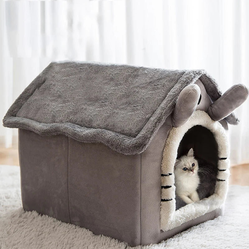 Cozy Indoor Dog House - Soft Pet Bed Tent for Small to Large Pets