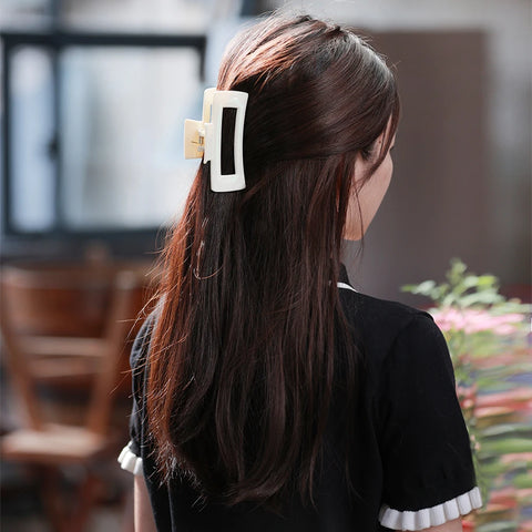 Elegante vierkante haarklemmen van acryl - stijlvolle haarspelden voor vrouwen en meisjes