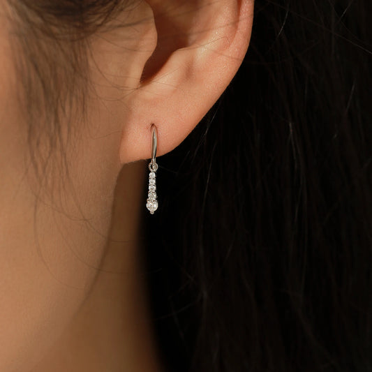 MODIAN D Color Moissanite Dangle Earrings