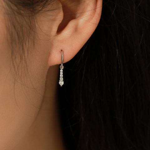 MODIAN D Color Moissanite Dangle Earrings