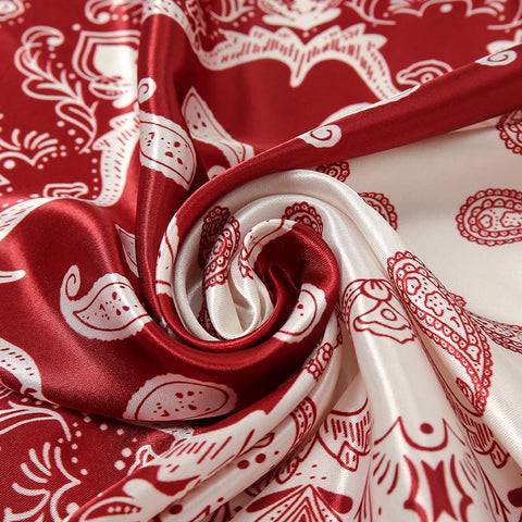 Elegant Satin Square Scarf for Women
