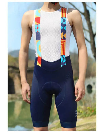 INBIKE Men's MTB Cycling Bib Shorts - Professional Bicycle Shorts for Road & Mountain Biking