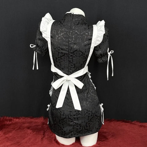 Retro Cheongsam Anime Meid Halloween Cosplay Kostuum 