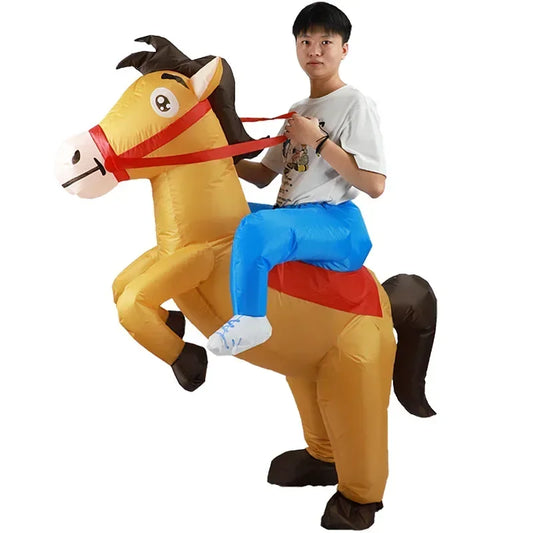 Funny Inflatable Riding Horse Costume