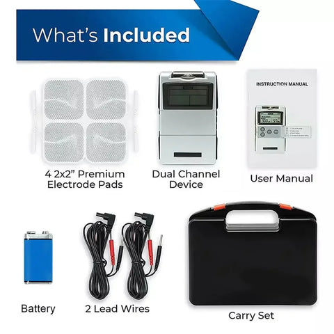 EMS TENS Unit Machine - Electric Muscle Therapy Stimulator for Pain Relief