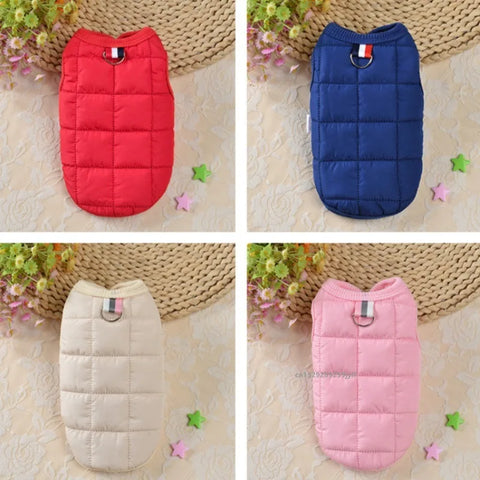 Winter Warm Dog Coat Jacket for Small Dogs - Windproof Padded Pet Clothing