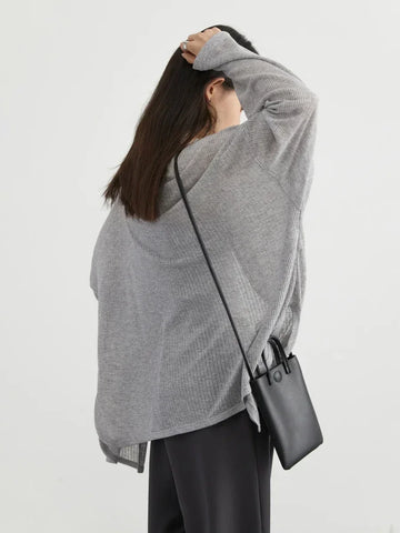 CHIC VEN Women's Cardigan V-neck Long Sleeved Top
