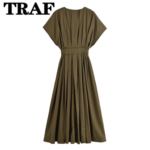 TRAF Vintage Casual Chic Dress
