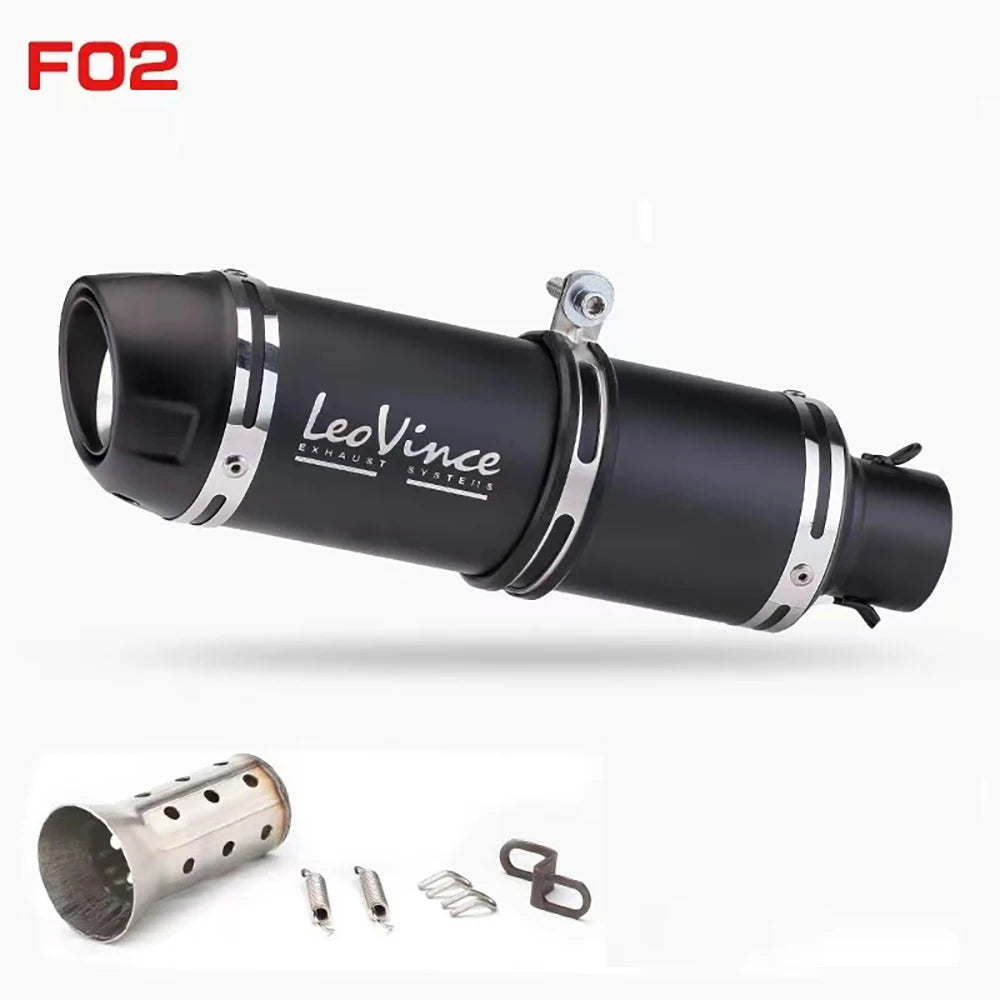 51mm Motorcycle Exhaust Muffler Pipe LeoVince Escape Moto