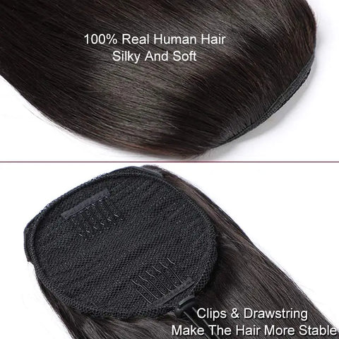 Body Wave Drawstring Paardenstaart - 100% Echt Mensenhaar