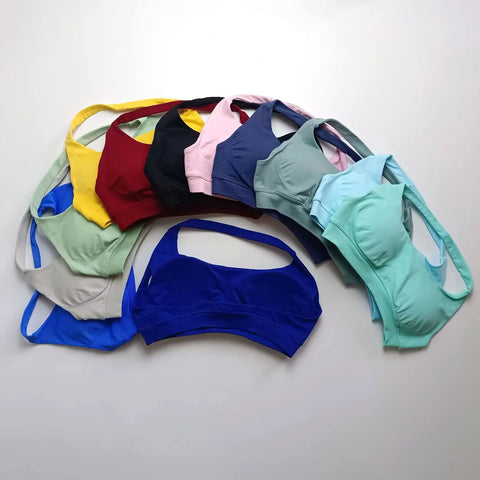 NCLAGEN Impact Sports Bra for Women - High Support Halter Top for Gym and Yoga