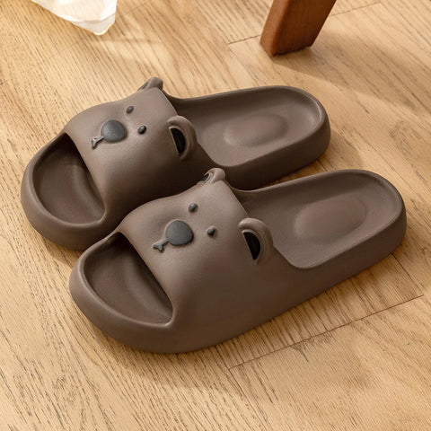 EVA Unisex Cute Bear Cartoon Home Slippers