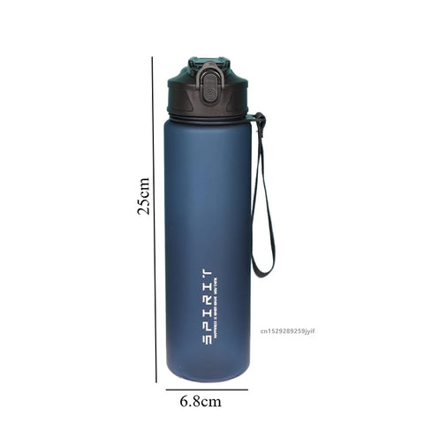 750ml Motivational Water Bottle with Straw - Large Capacity Leakproof Jug for Gym Travel and Outdoor Sports