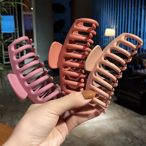 2025 Koreaanse grote haarklemmen - elegante, gematteerde acryl haarspelden voor vrouwen en meisjes 