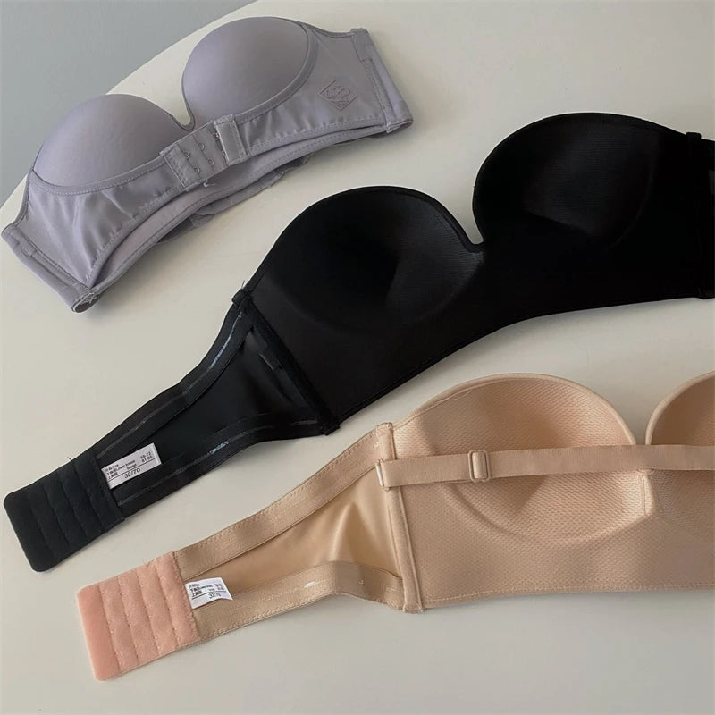 FINETOO Front Closure Strapless Bra
