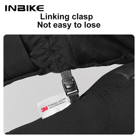 INBIKE Winterhandschoenen voor mannen en vrouwen - 3M Thinsulate Handschoenen voor koud weer, Touchscreen, Waterafstotend, Winddichte Rijhandschoenen